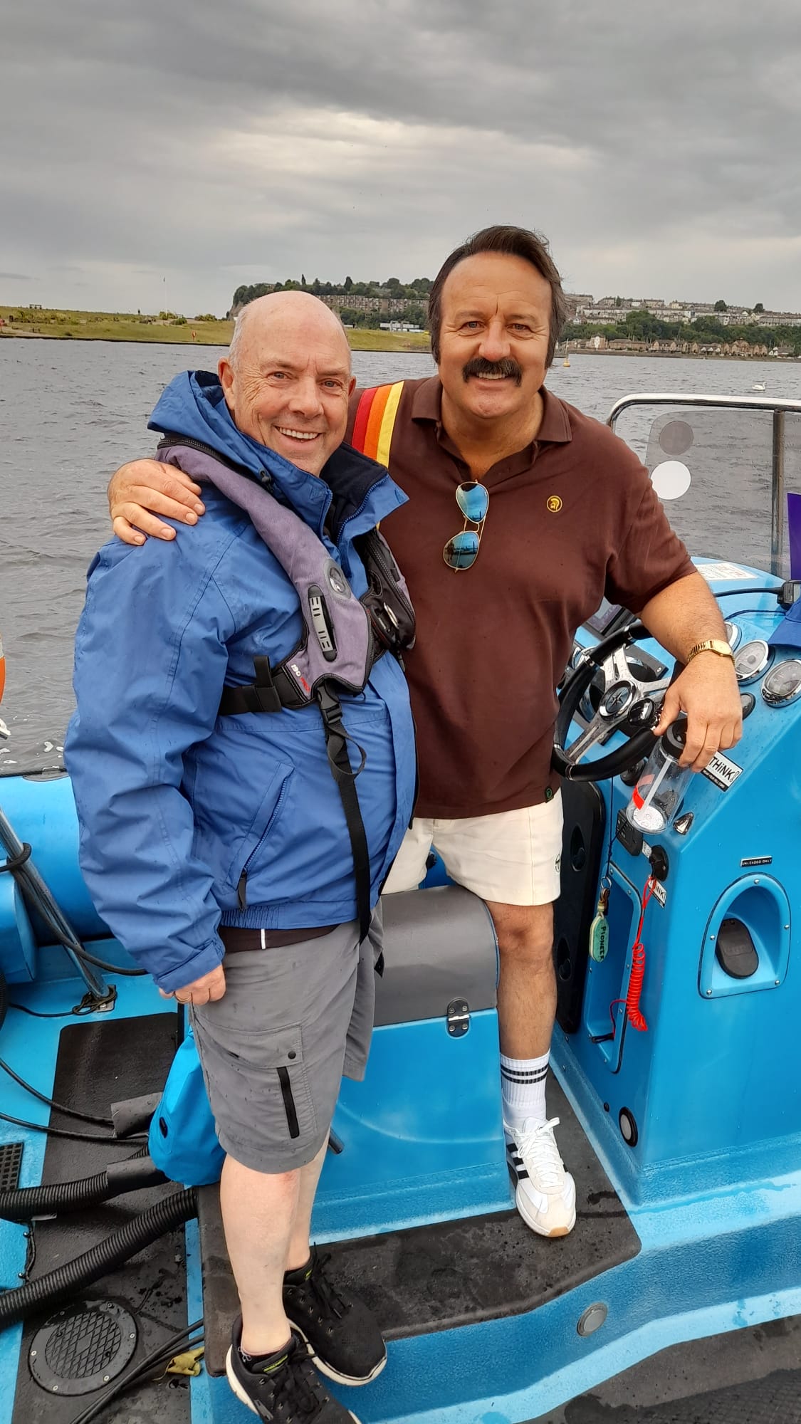 Mike Bubbins on board one of the vessels